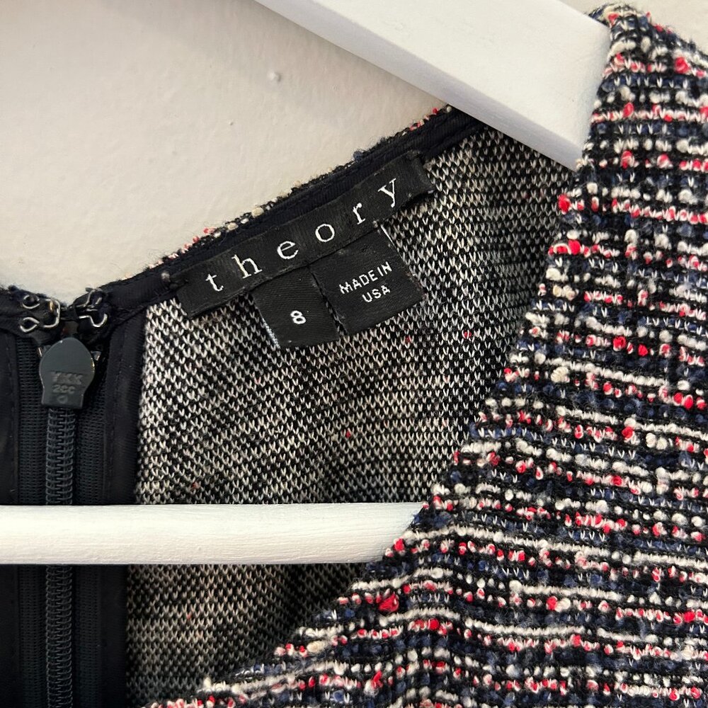 Theory Classic Tilllora Tweed Chic Fall dress Size 8